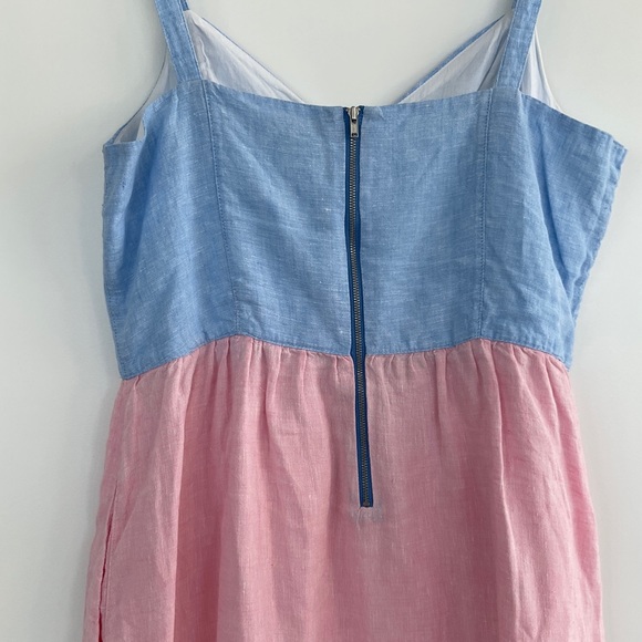 Cynthia Rowley Colour Block Linen Sundress Large - Picture 8 of 10